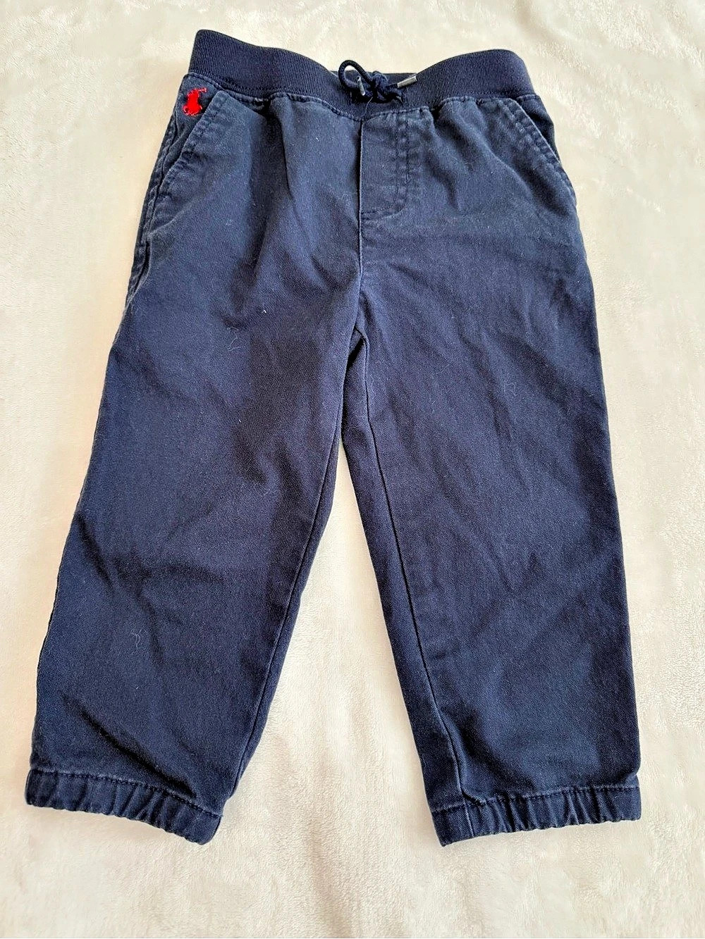 Ralph Lauren Infant Boy Pull-On Navy Pants (size 18M)